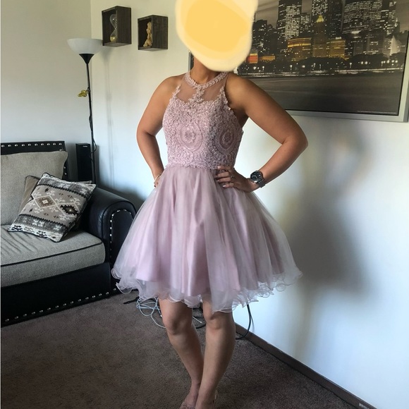 Dancing Queen short dress, Size Small, Dusty pink - Picture 4 of 4